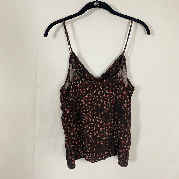 Treasure & Bond Floral Print Camisole Tank Top Women's Medium Adjustable Straps - Picture 3 of 9